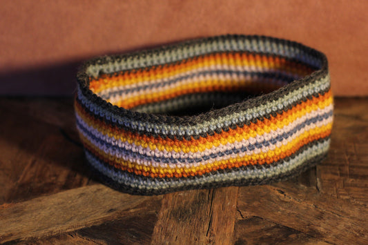 Colourful ear warmer